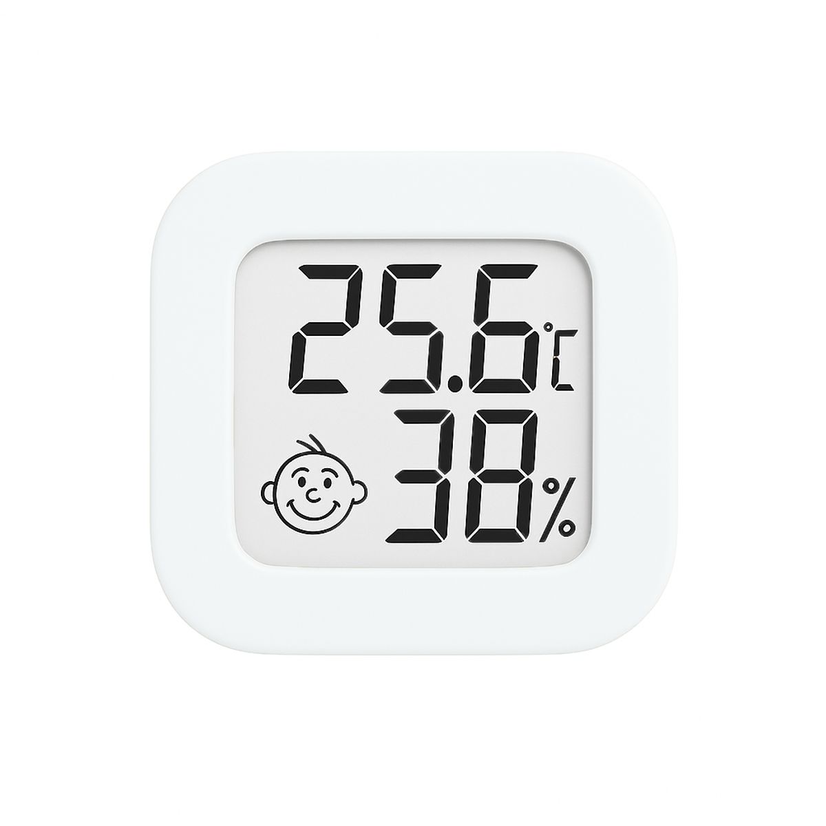 LLEGO UNO - Termómetro Higrómetro Digital Ambiente Bebe Tempera Blanco