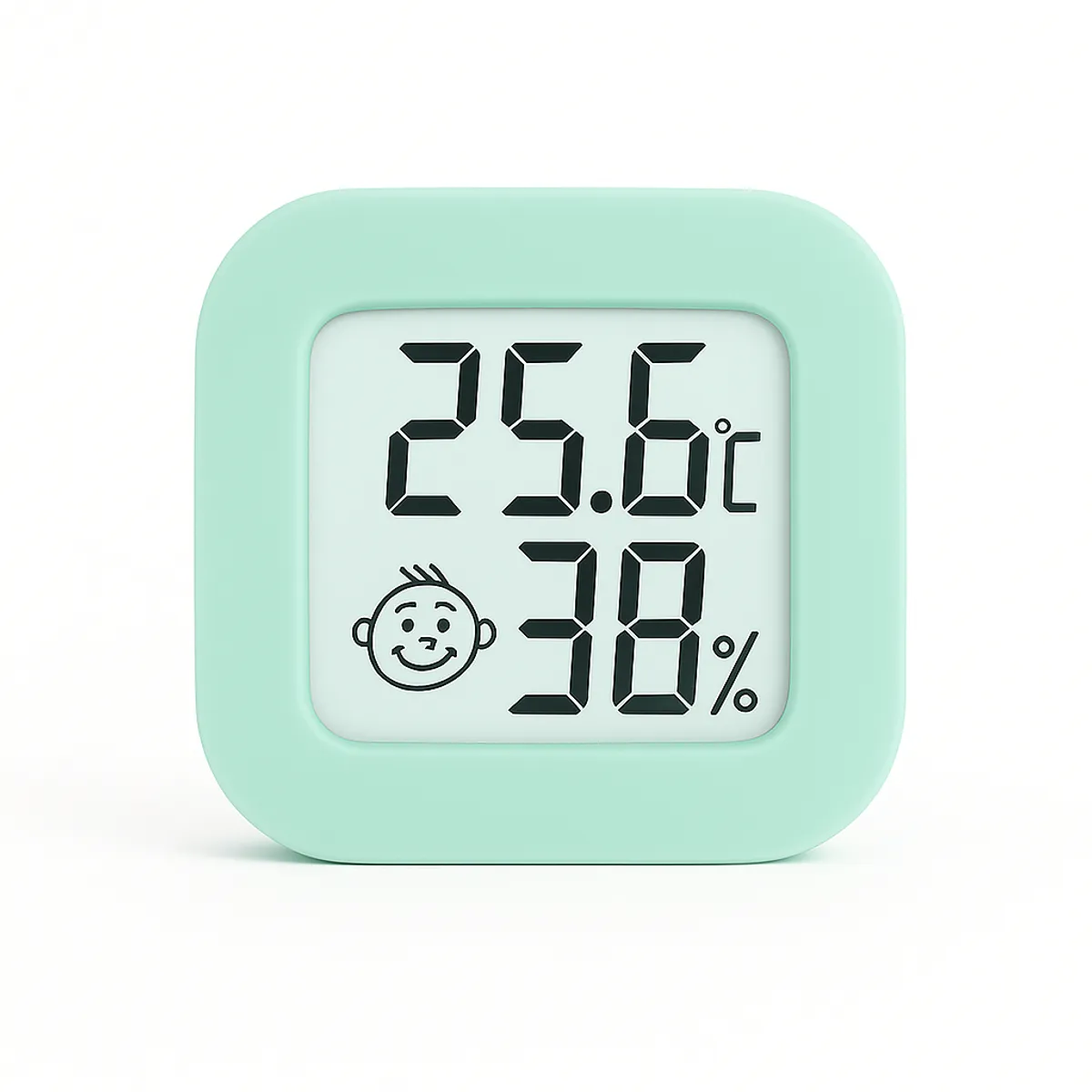 LLEGO UNO - Termómetro Higrómetro Digital Ambiente Bebe Temperatura Verde
