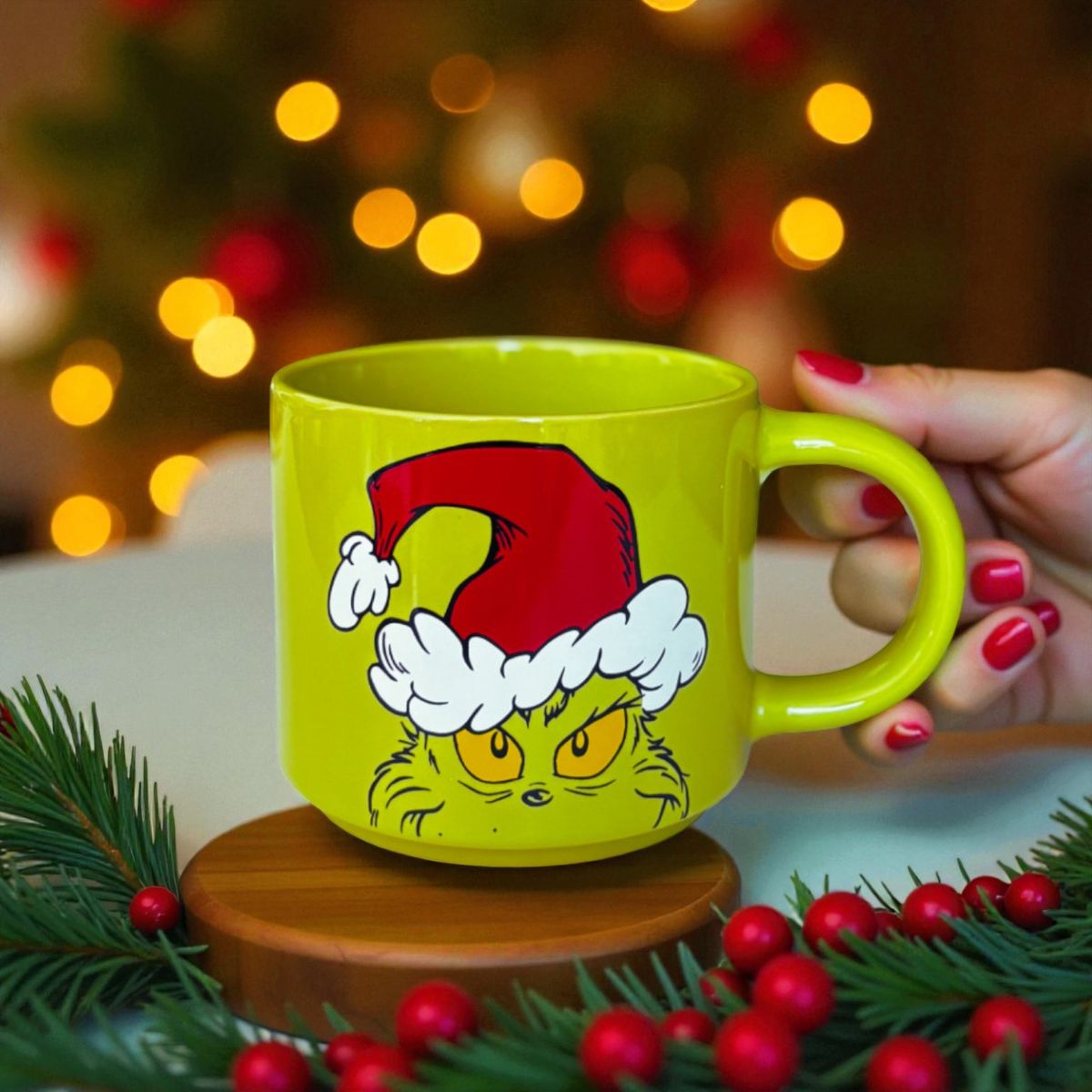 GENERICO - Tazón taza café El Grinch odia la navidad