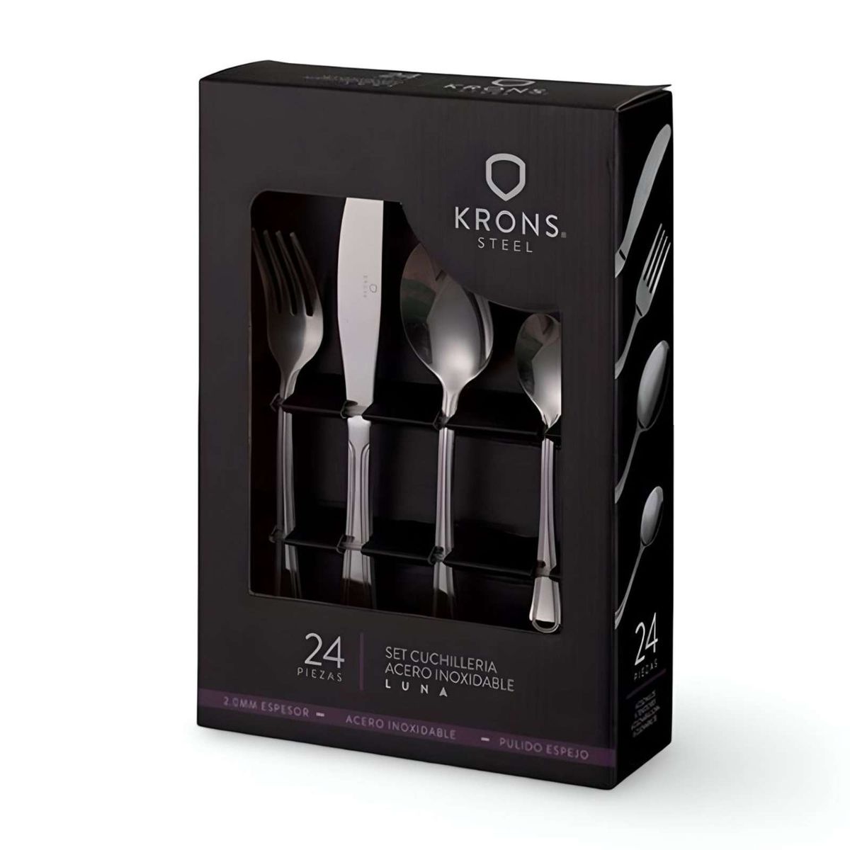 KRONS - SET DE CUCHILLERÍA MODELO LUNA DE 24 PIEZAS - KRONS