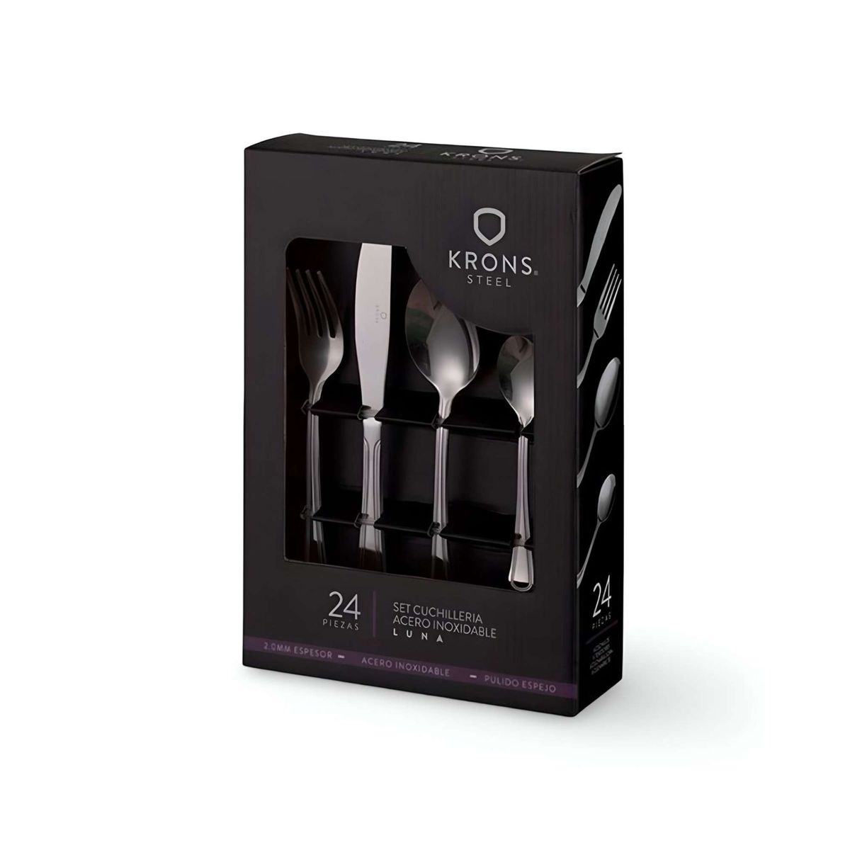 KRONS - SET DE CUCHILLERÍA MODELO LUNA DE 24 PIEZAS - KRONS