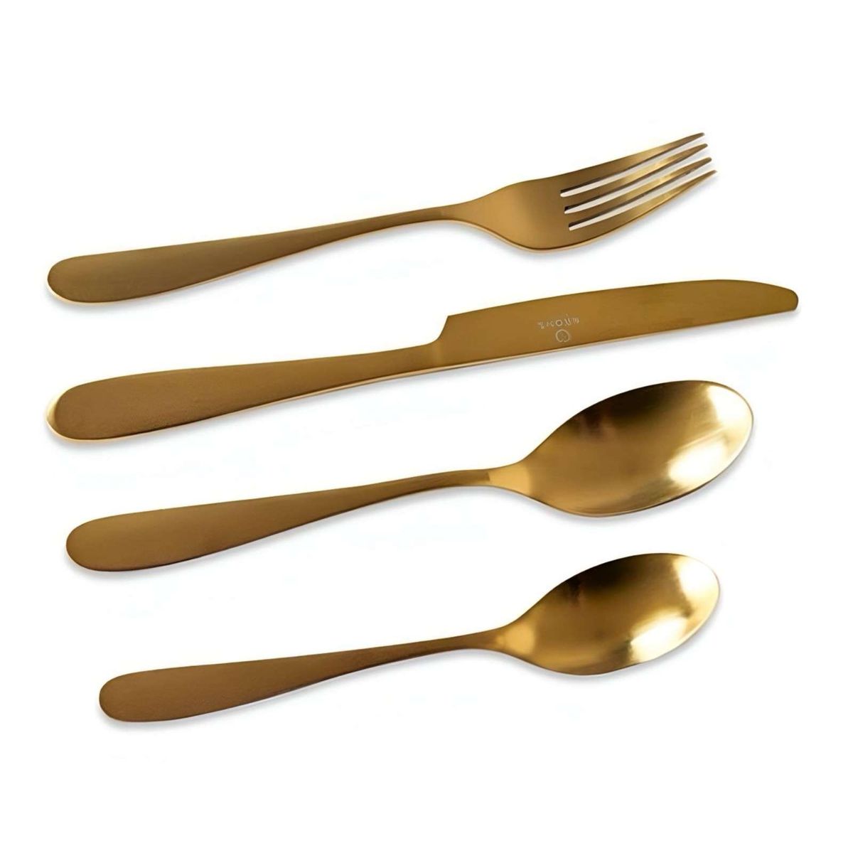 KRONS - CUCHILLERÍA DE MESA 24 PIEZAS  GOLD - KRONS