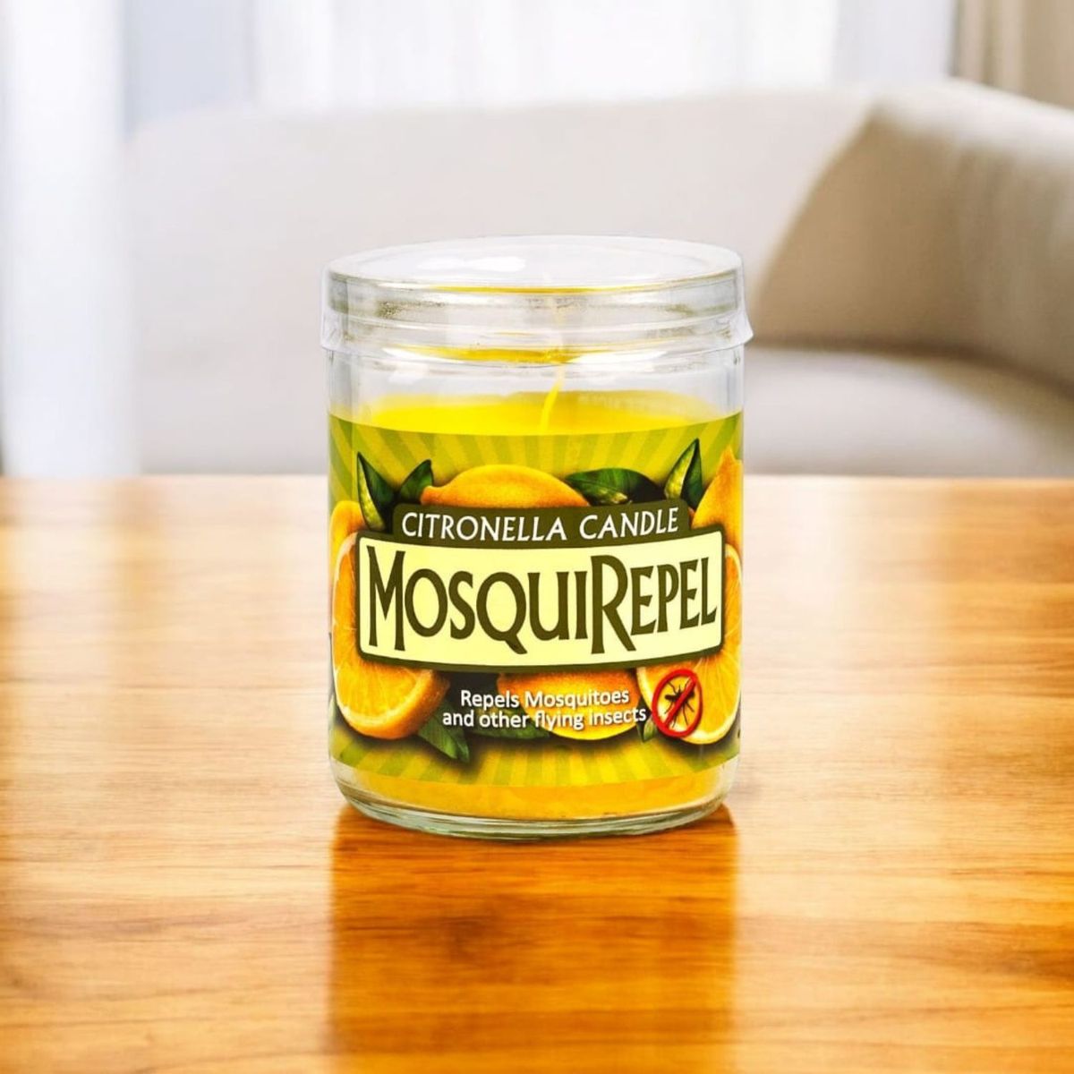 GENERICO - Vela de citronela repelente de mosquitos 100 gr Mosquirepel