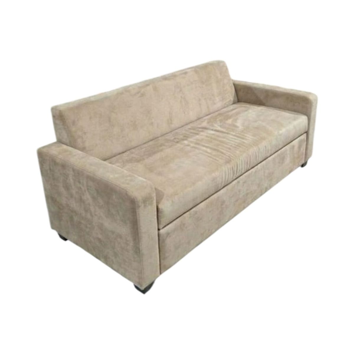 DISEÑOS VALESTRINI - SOFA CAMA MILANO TRES POSICIONES FELPA BEIGE