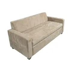 DISEÑOS VALESTRINI - SOFA CAMA MILANO TRES POSICIONES FELPA BEIGE