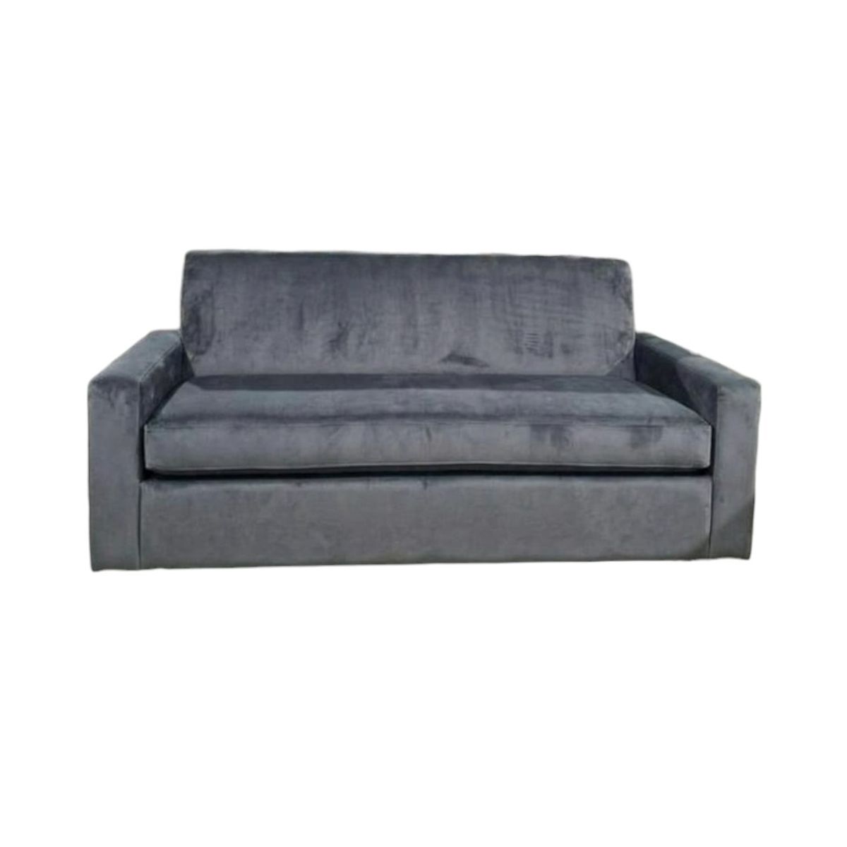 DISEÑOS VALESTRINI - SOFA CAMA MILANO TRES POSICIONES FELPA GRIS OSCURO
