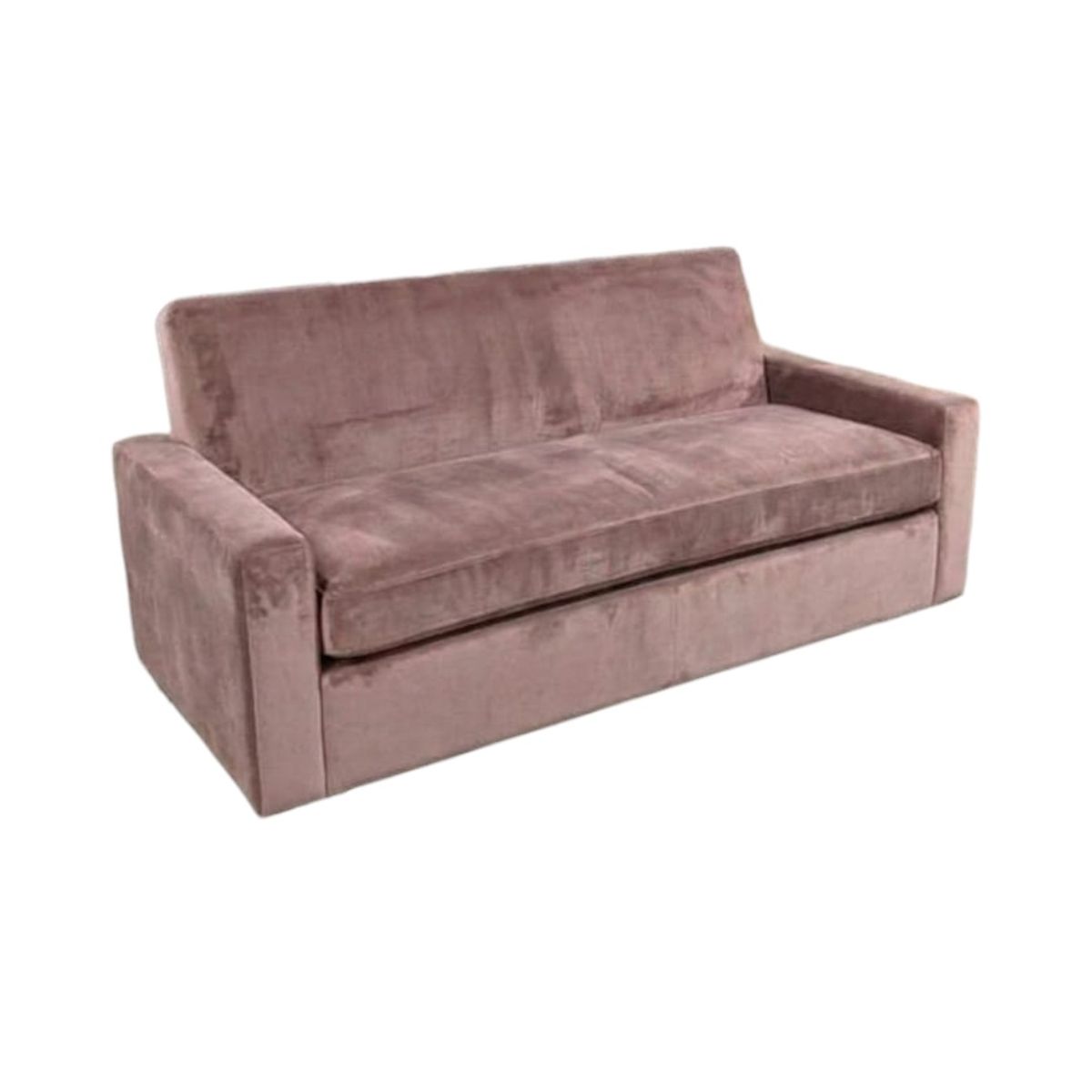 DISEÑOS VALESTRINI - SOFA CAMA MILANO TRES POSICIONES FELPA PALO ROSA