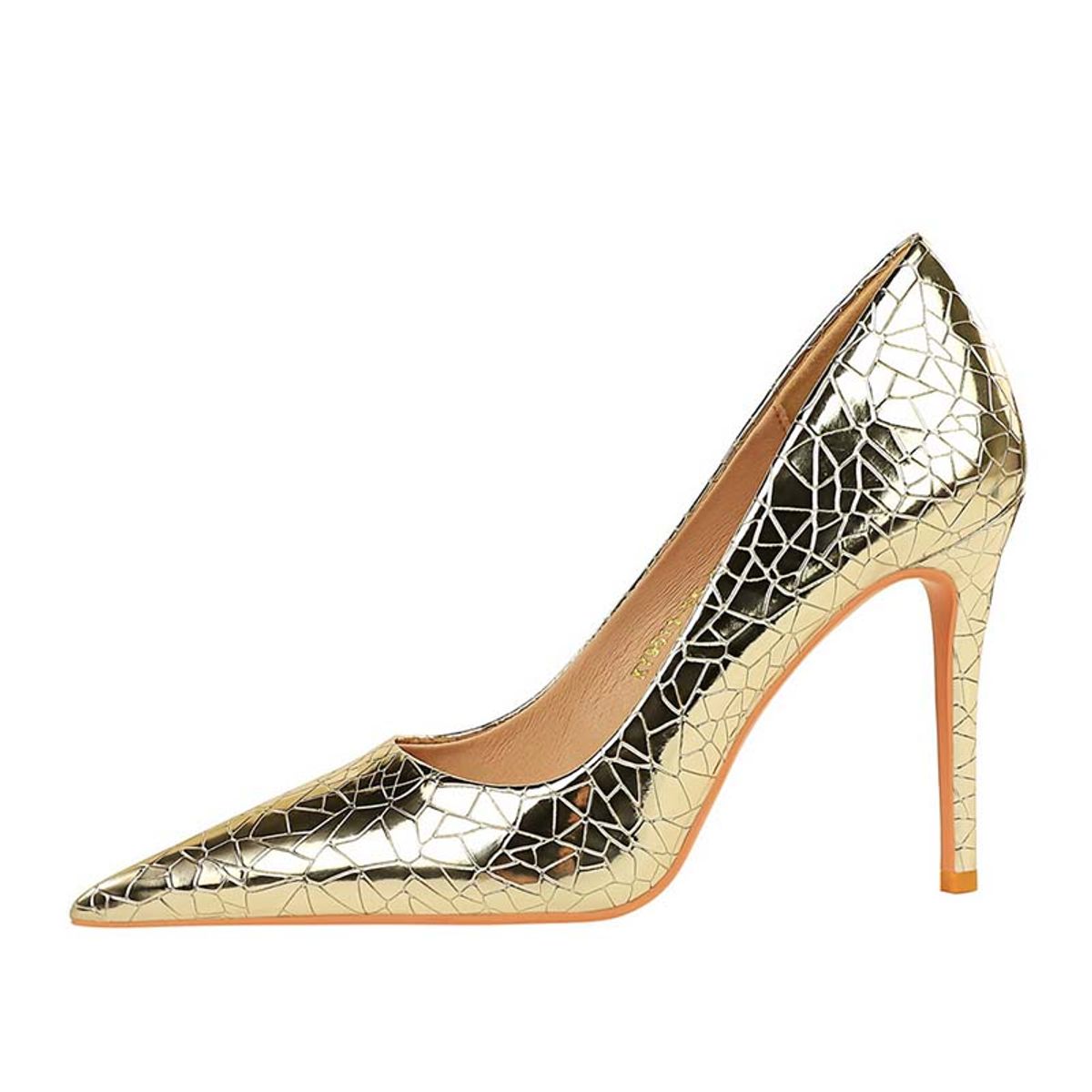 SHANDIAN - Zapato Formal Mujer  Dorado