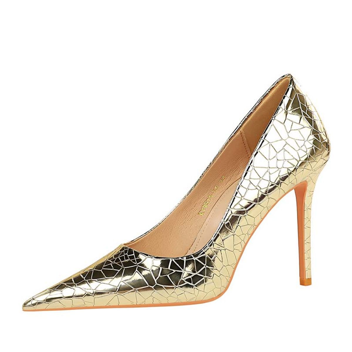 SHANDIAN - Zapato Formal Mujer  Dorado