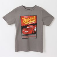 Polera Manga Corta Niño Gris Rayo McQueen Pixar