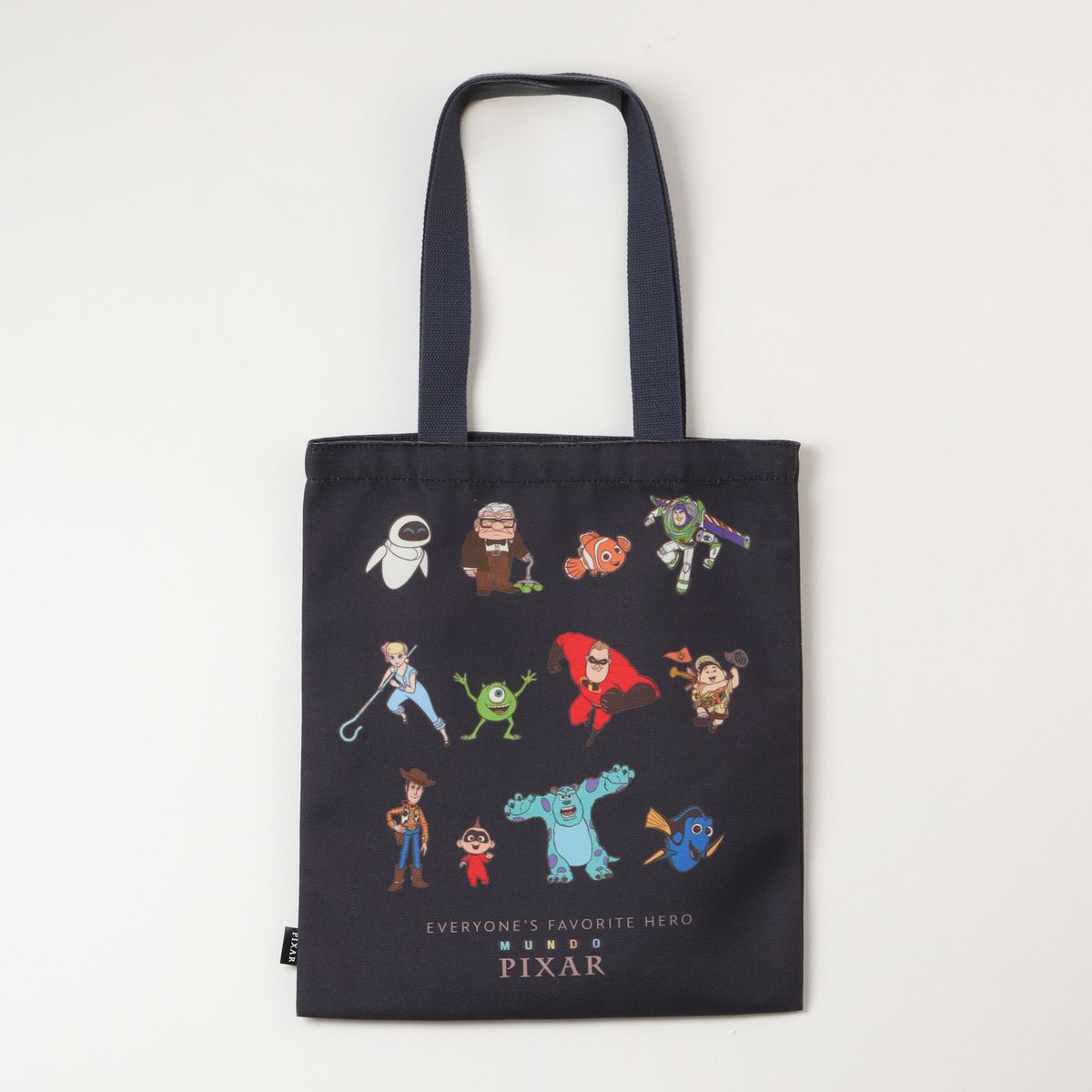 DISNEY - Totebag Niño Azul Full Personajes Pixar Disney