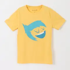 DISNEY - Polera Manga Corta Niña Amarillo Alegría Pixar
