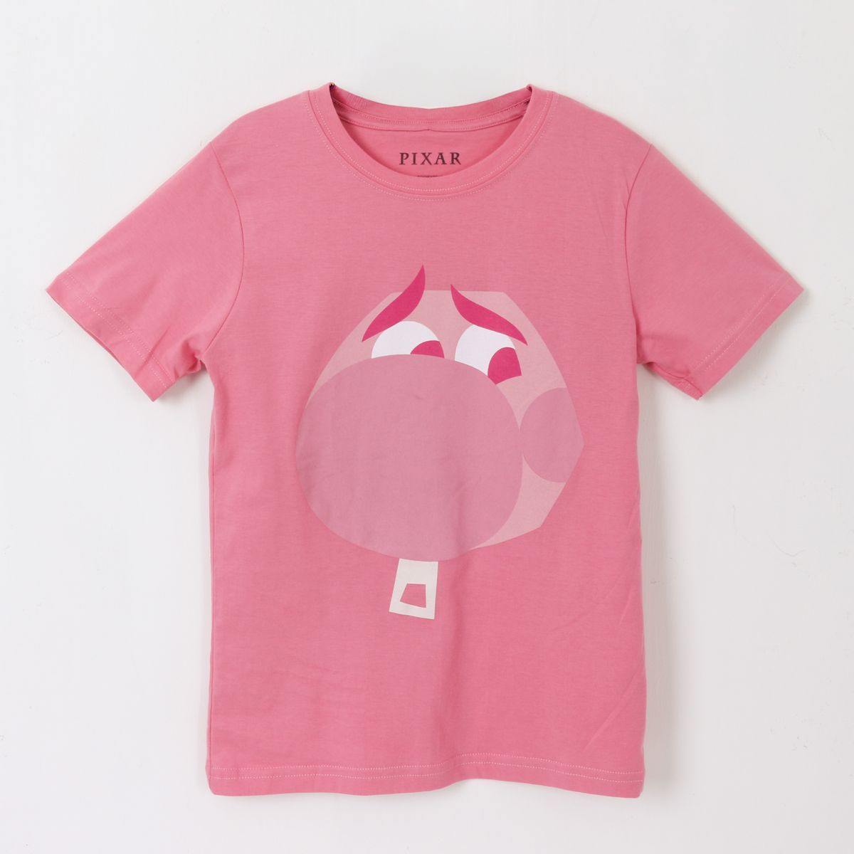 DISNEY - Polera Manga Corta Niña Rosado Vergüenza Pixar Disney