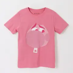 DISNEY - Polera Manga Corta Niña Rosado Vergüenza Pixar