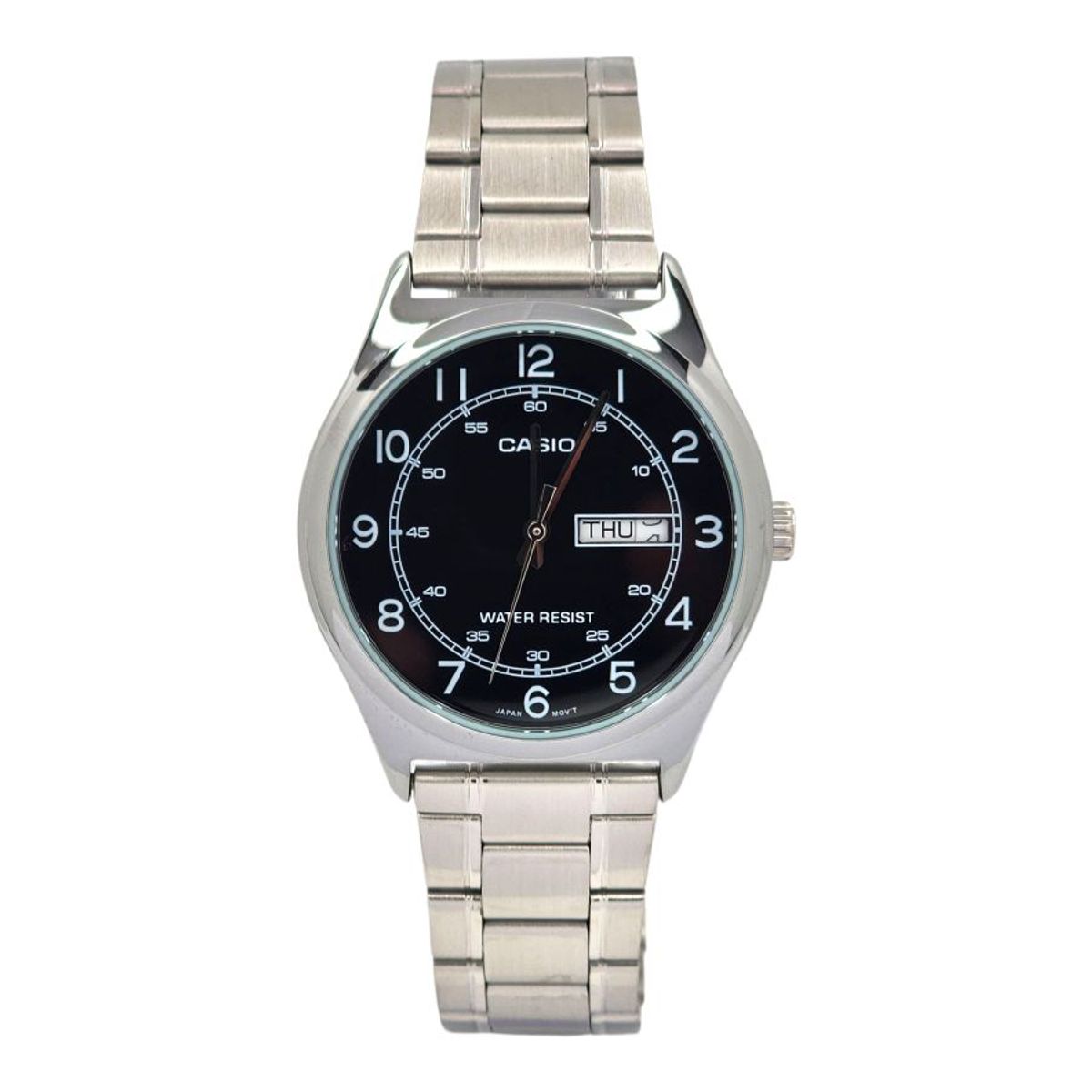 CASIO - Reloj Casio caballero MTP-V006D-1B2 correa acero fondo negro