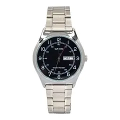 CASIO - Reloj caballero MTP-V006D-1B2 correa acero fondo negro