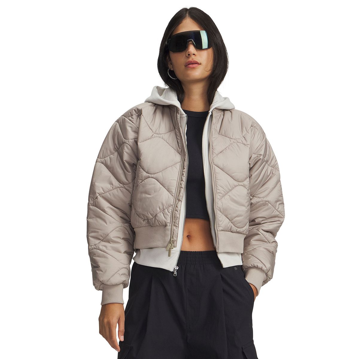 UNDER ARMOUR - Chaqueta de Lifestyle para Mujer Heritage Café UNDER ARMOUR