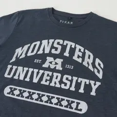 DISNEY - Polera Manga Corta Adulto Azul M.University Pixar