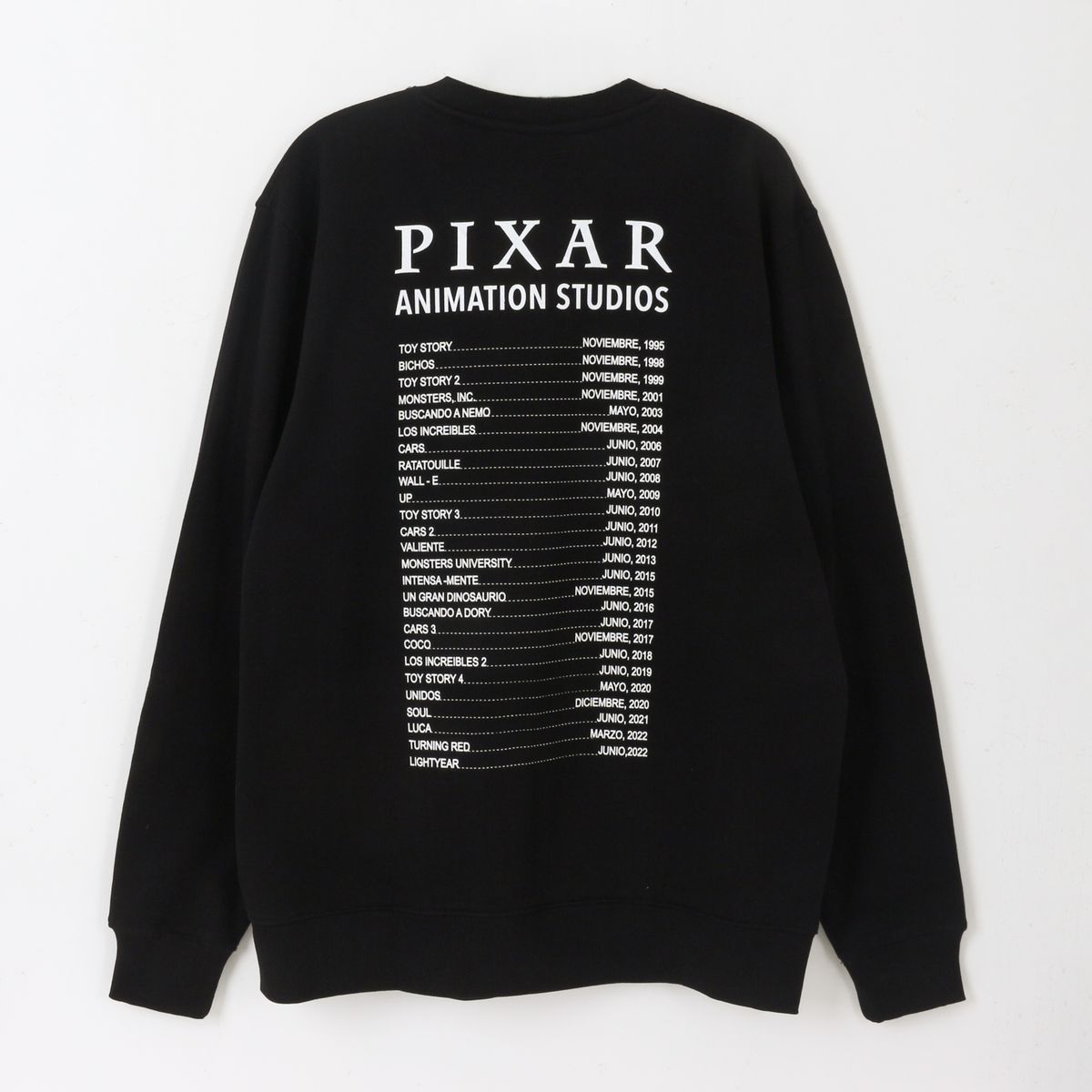 DISNEY - Polerón Cerrado Adulto Negro Corporativo Pixar Disney