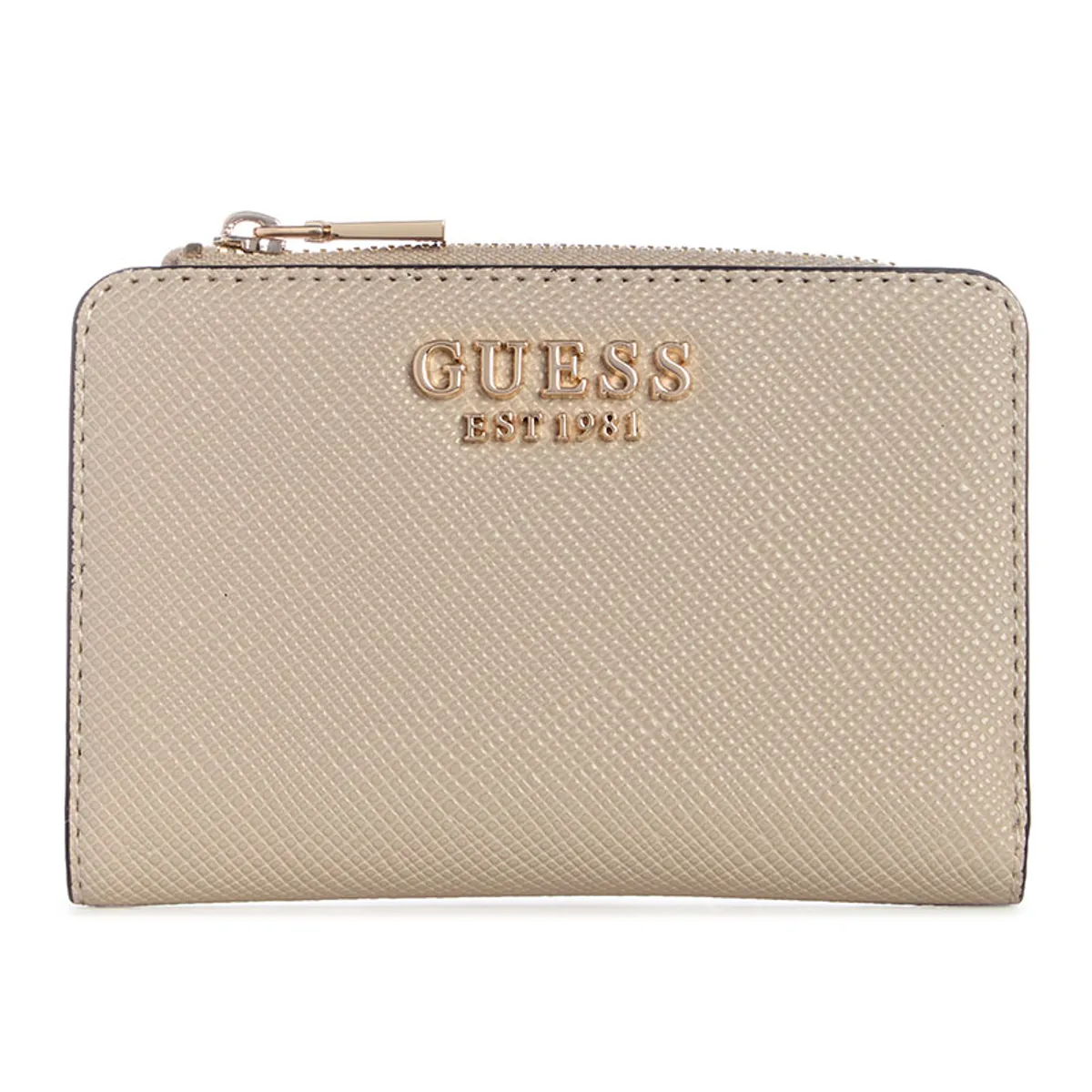 GUESS - Billetera Mujer Laurel Ii Slg Zip Arnd Crd Cse Gris Guess