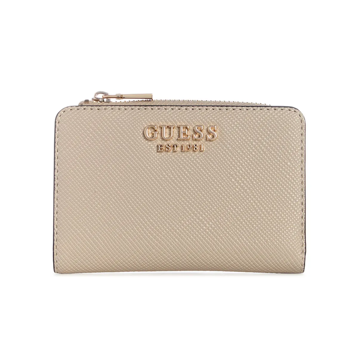 GUESS - Billetera Mujer Laurel Ii Slg Zip Arnd Crd Cse Gris Guess