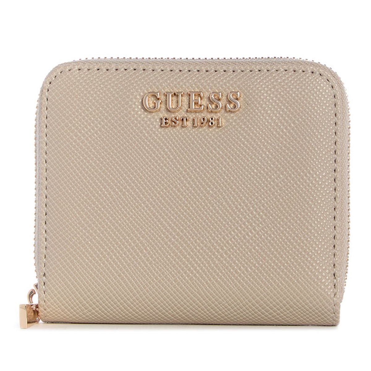 GUESS - Billetera Mujer Laurel Ii Slg Small Zip Around Gris Guess