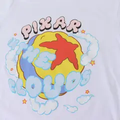 DISNEY - Polera Manga Corta Adulto Blanco Pelota Pixar
