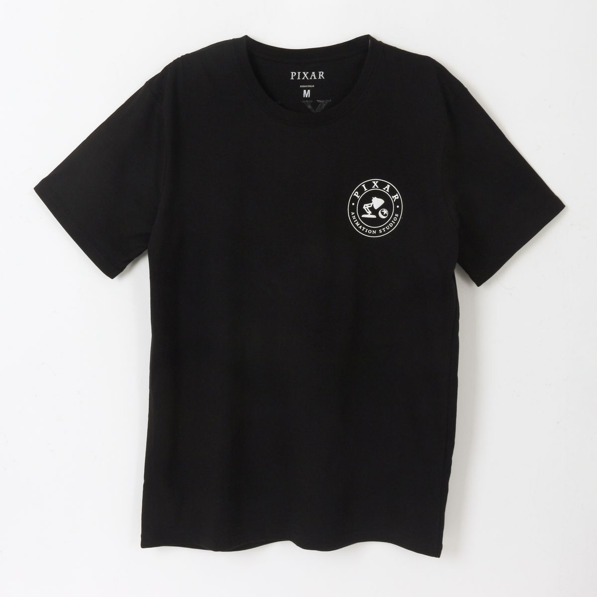 DISNEY - Polera Manga Corta Adulto Negro Corporativo Pixar Disney