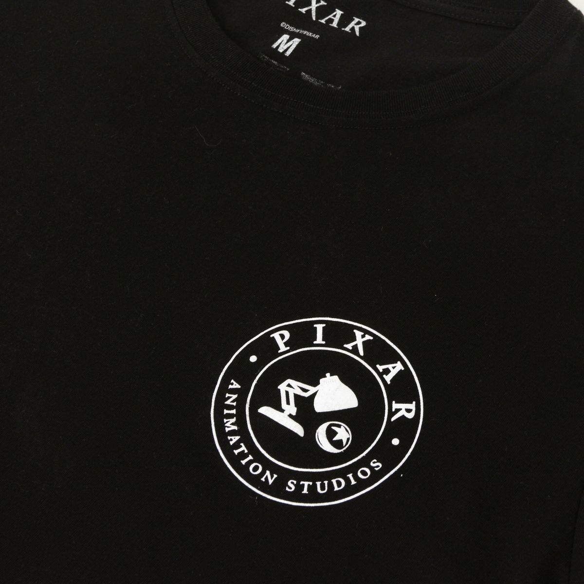 DISNEY - Polera Manga Corta Adulto Negro Corporativo Pixar Disney