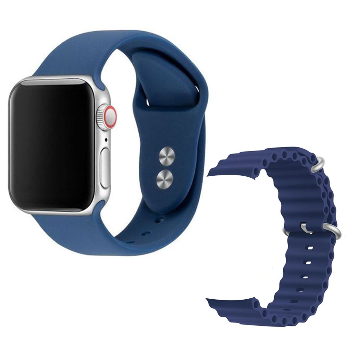 MOTOMO - Reloj Inteligente Smartwatch Sport 49mm 2 Correas M60 Azul