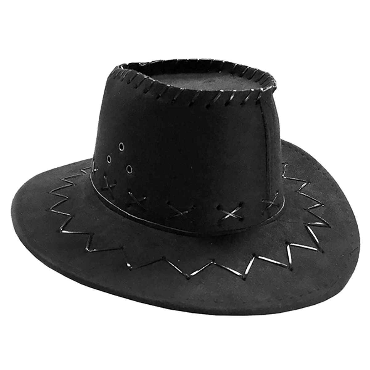 GENERICO - SOMBRERO VAQUERO NIO NEGRO X1 UNI