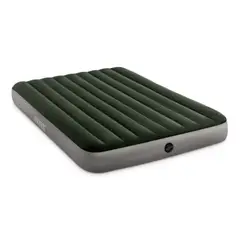 INTEX - Colchón Inflable con Inflador de Pie 2 Plazas Downy 152x203x25 cm