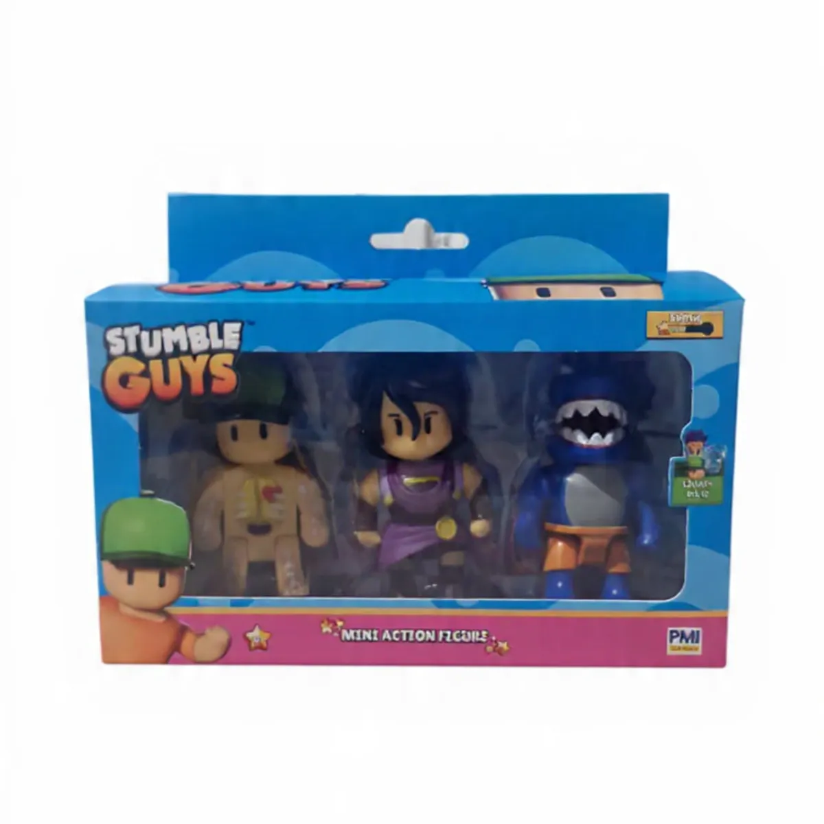 ANSALDO - Stumble Guys Pack 3 Figuras Inside Out - Nyx - Megalodon