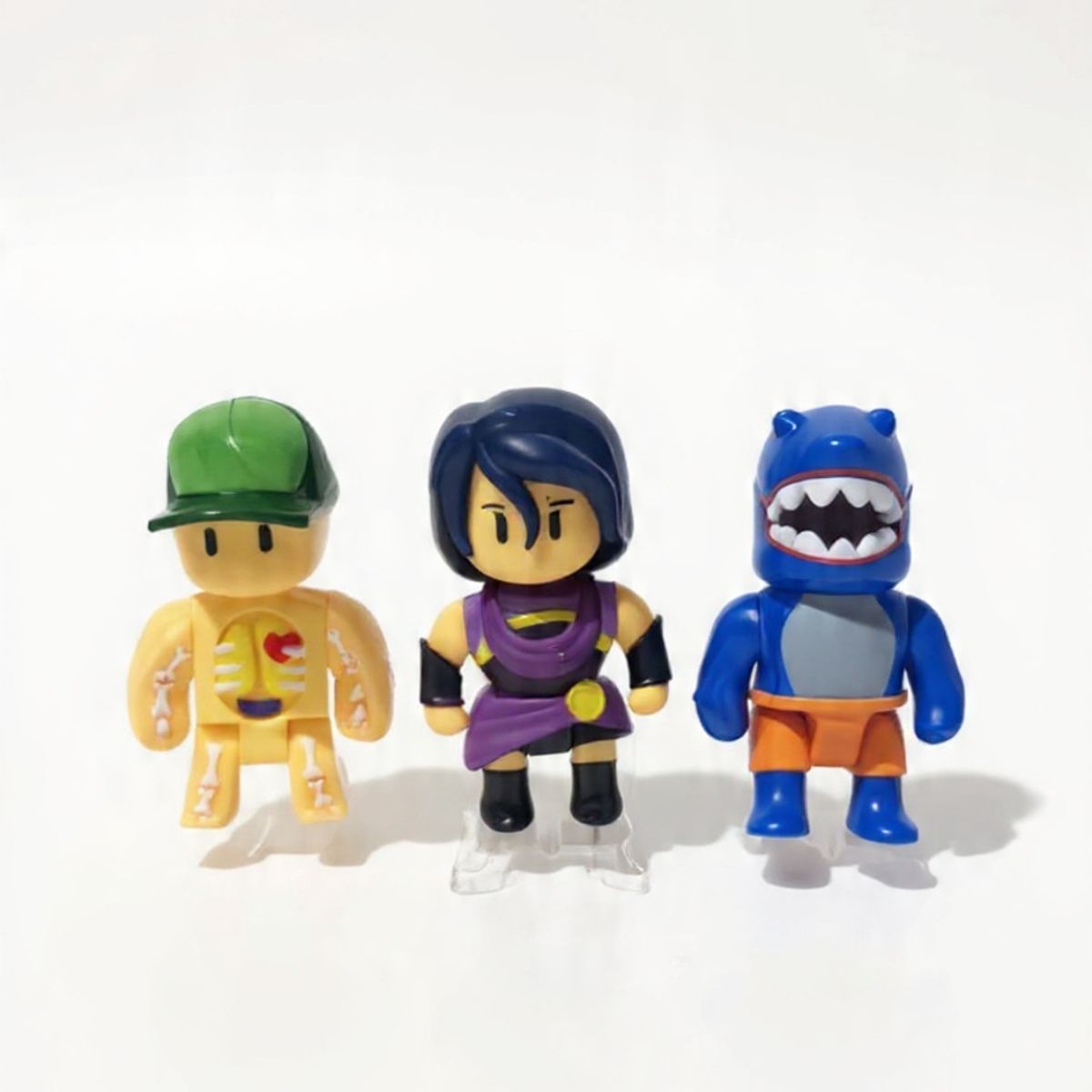 ANSALDO - Stumble Guys Pack 3 Figuras Inside Out - Nyx - Megalodon