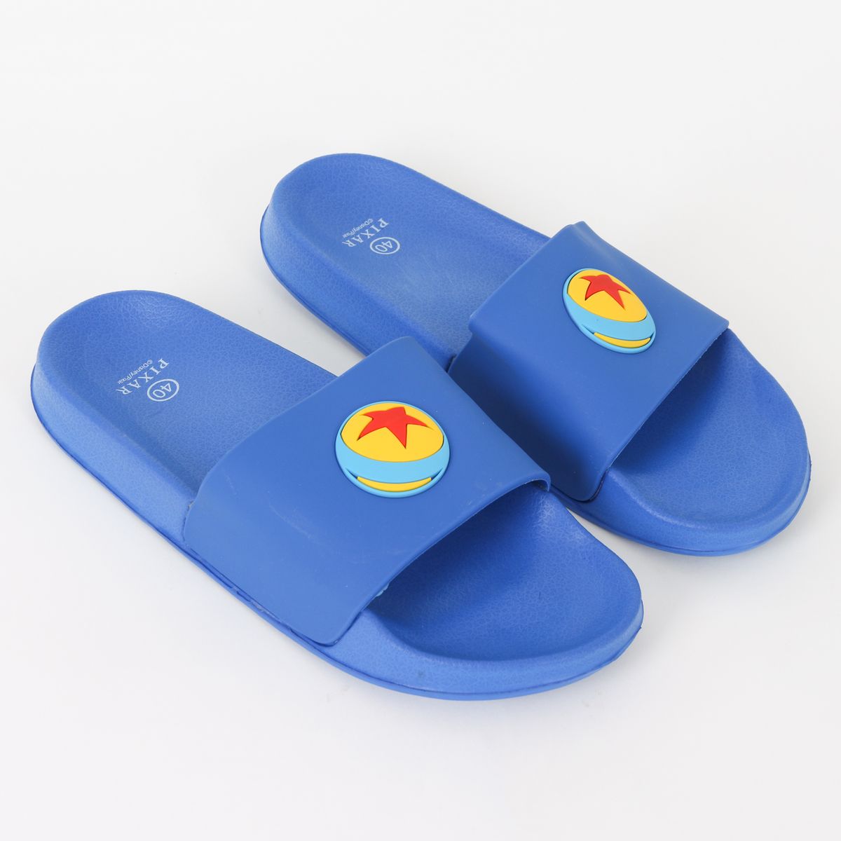 DISNEY - Sandalia Slide Adulto Azul Pelota Pixar Disney