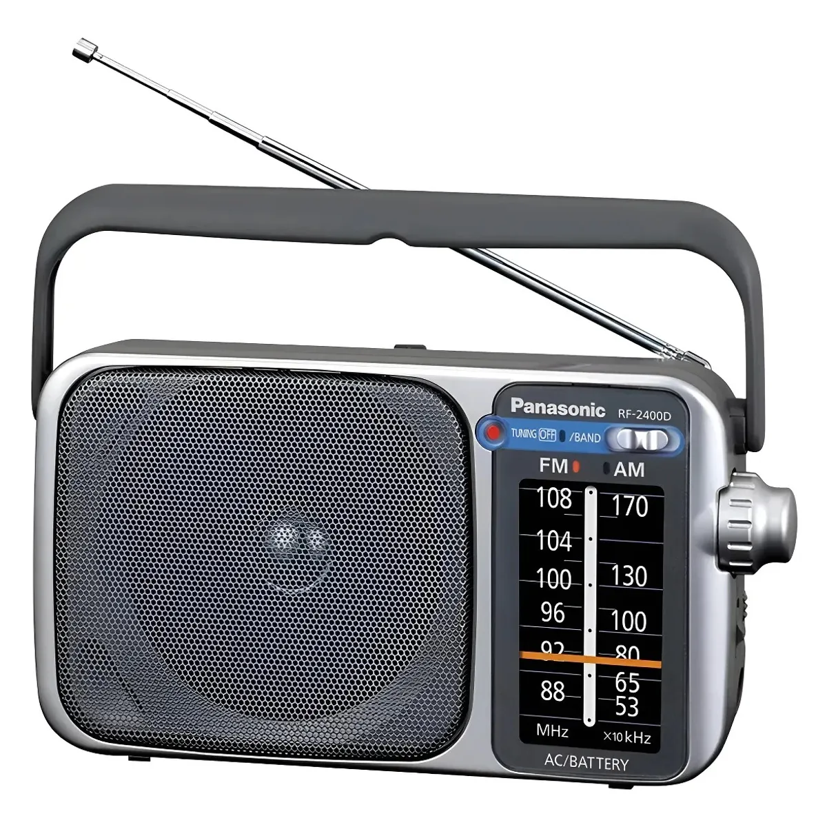 PANASONIC - Radio Am Y Fm Panasonic Pilas 4 Aa /corriente Gris Oscuro