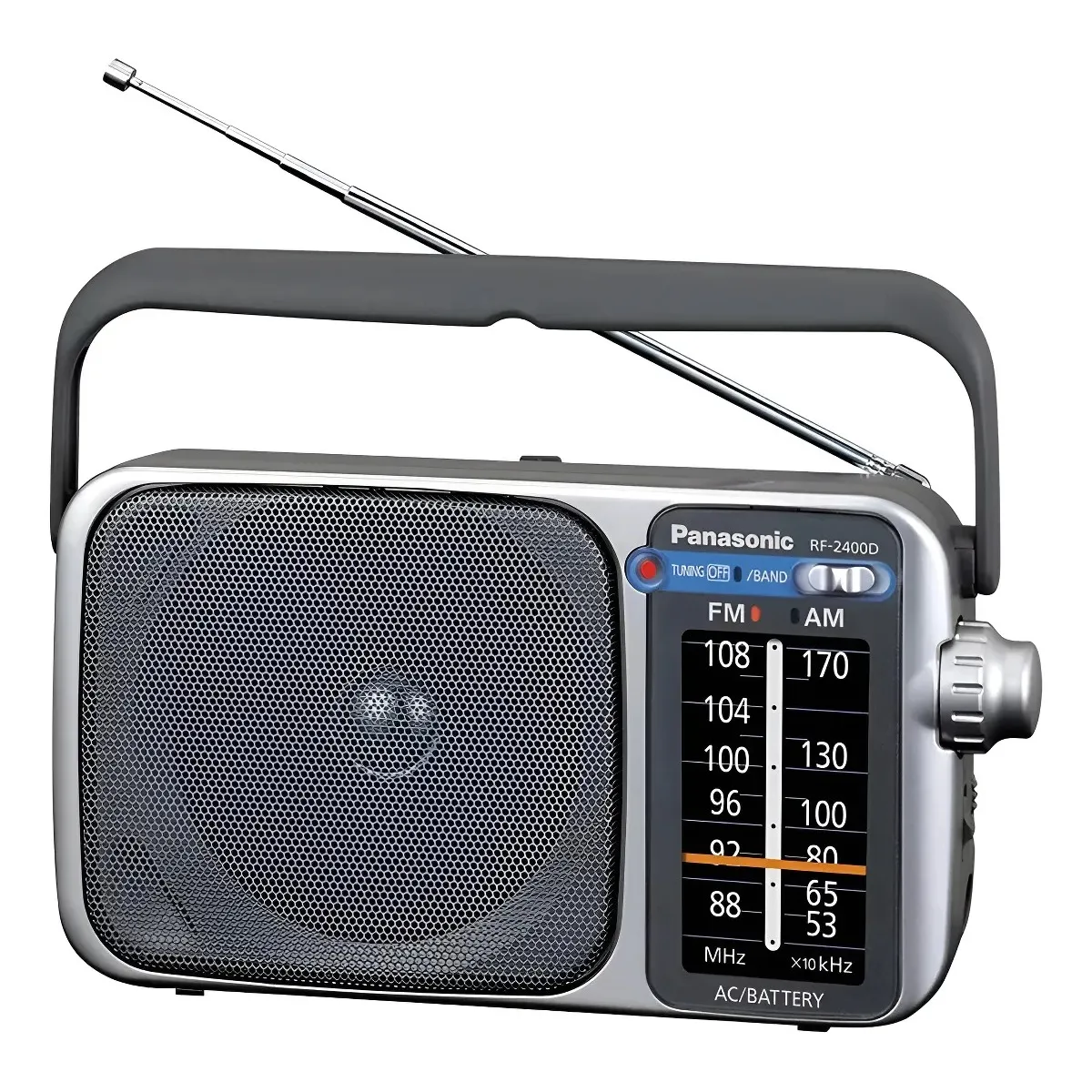 PANASONIC - Radio Am Y Fm Panasonic Pilas 4 Aa /corriente Gris Oscuro