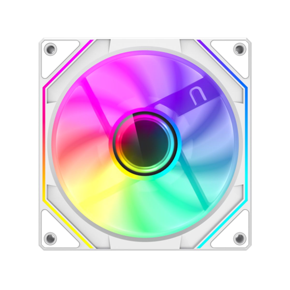 GAMEMAX - Ventilador para PC ARGB GameMax FN12A S8I White 120mm, PWM, 800-1600 RPM, 44 CFM, 31 dB