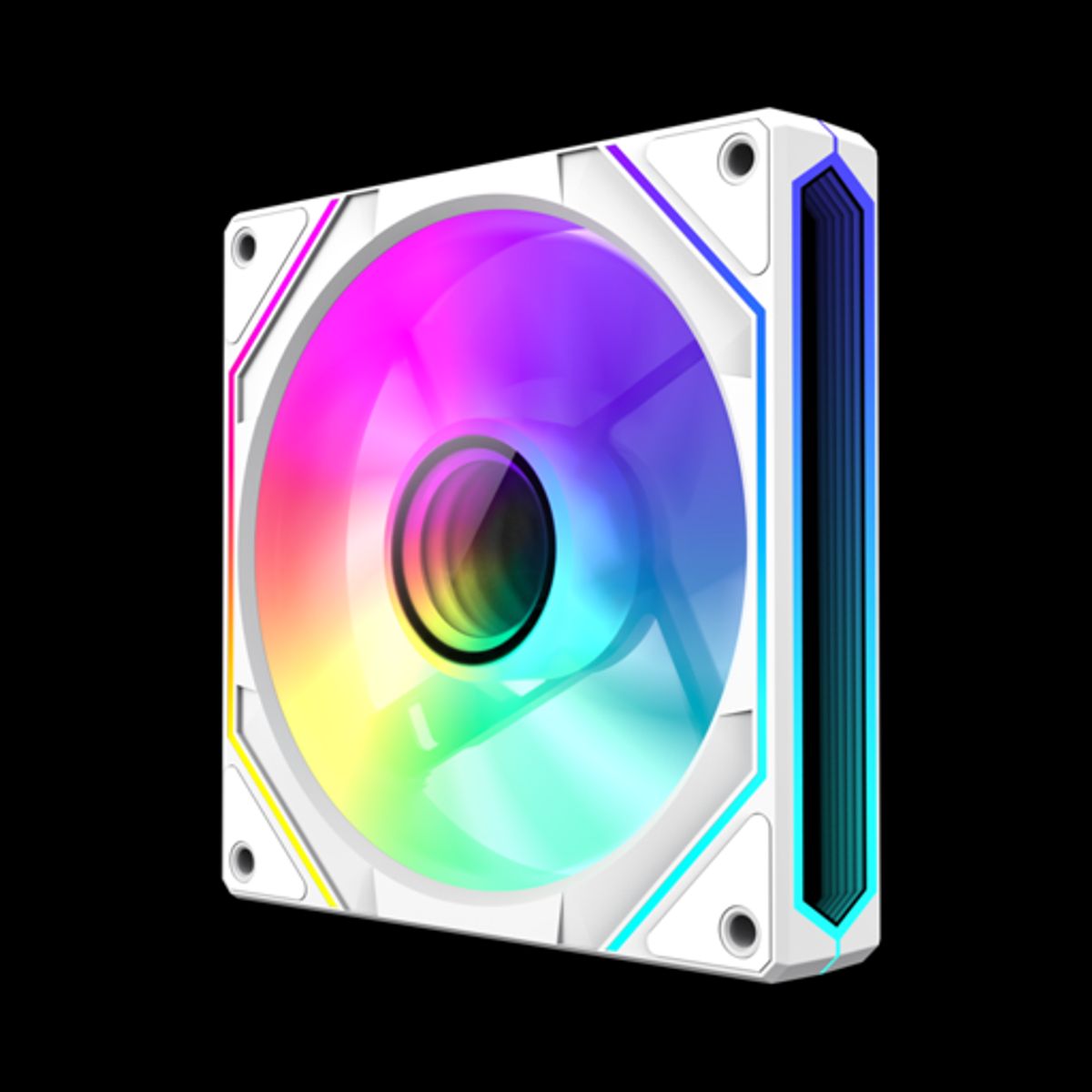 GAMEMAX - Ventilador para PC ARGB GameMax FN12A S8I White 120mm, PWM, 800-1600 RPM, 44 CFM, 31 dB