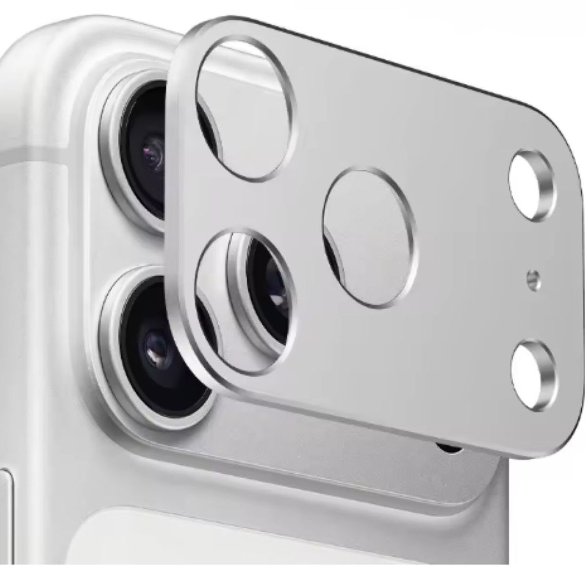 GENERICO - Protector trasero de cámara para iPhone 17 Pro Silver