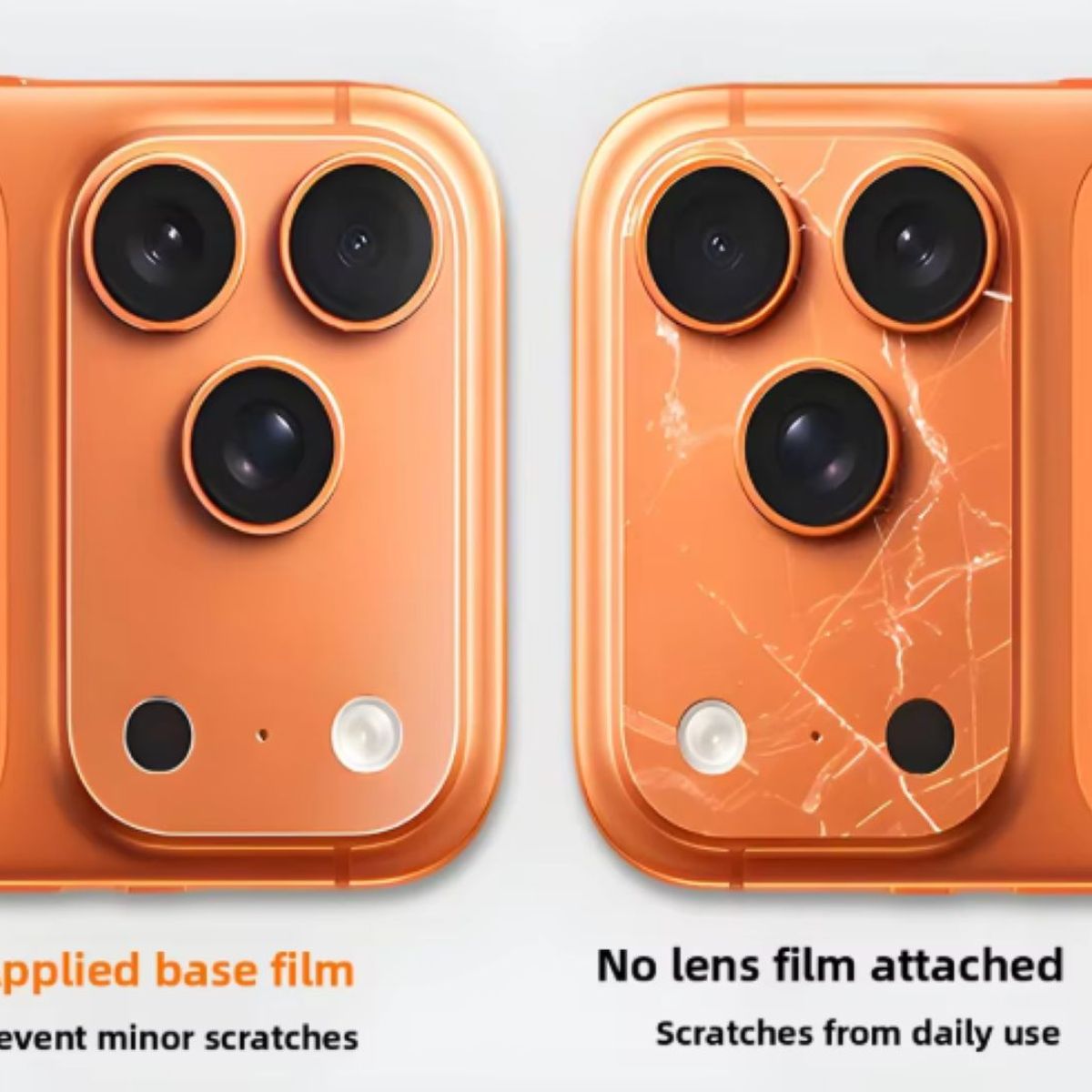 GENERICO - Protector trasero de cámara para iPhone 17 Pro Orange