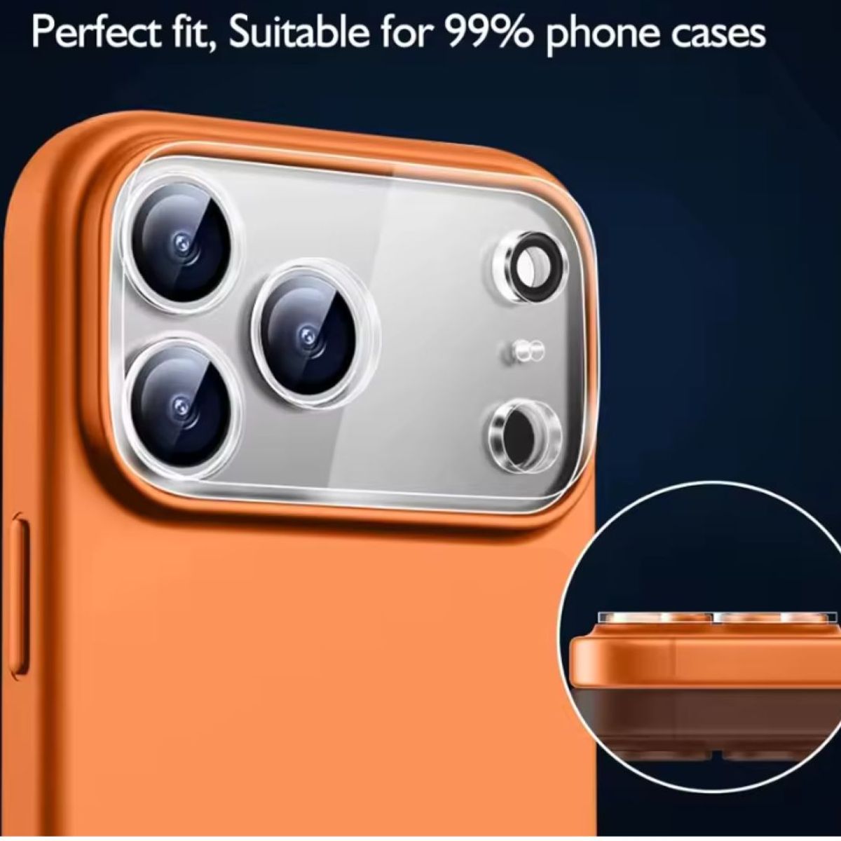 GENERICO - Protector de cámara para iPhone 17 Pro Max Transparente