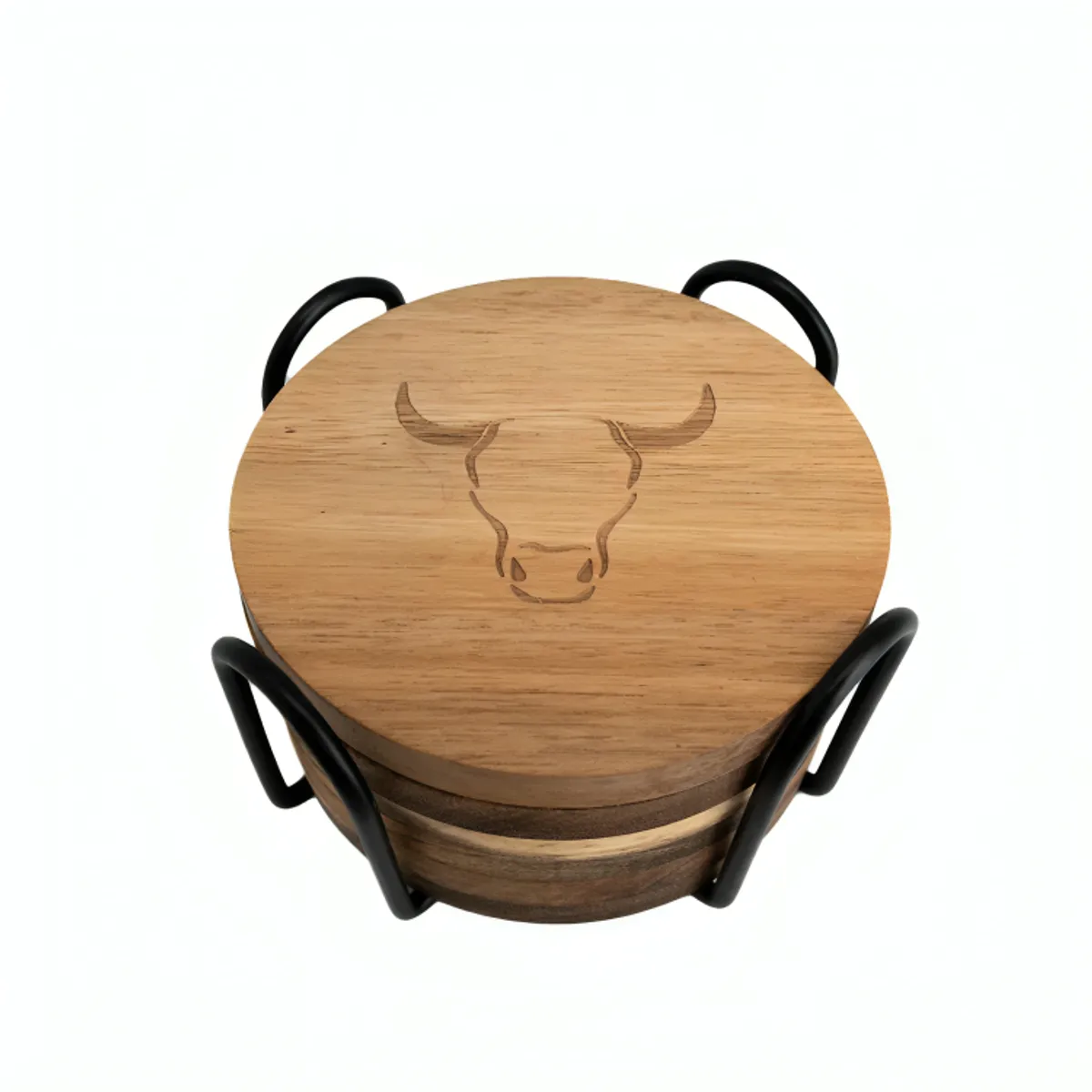 WAYU - Set 6 posavasos madera wayu