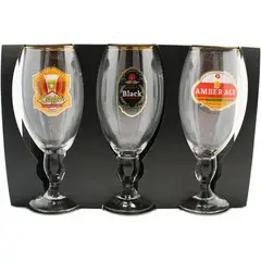 GLASSO - Set 3 Copón Cervecero 600 ml Cerveza