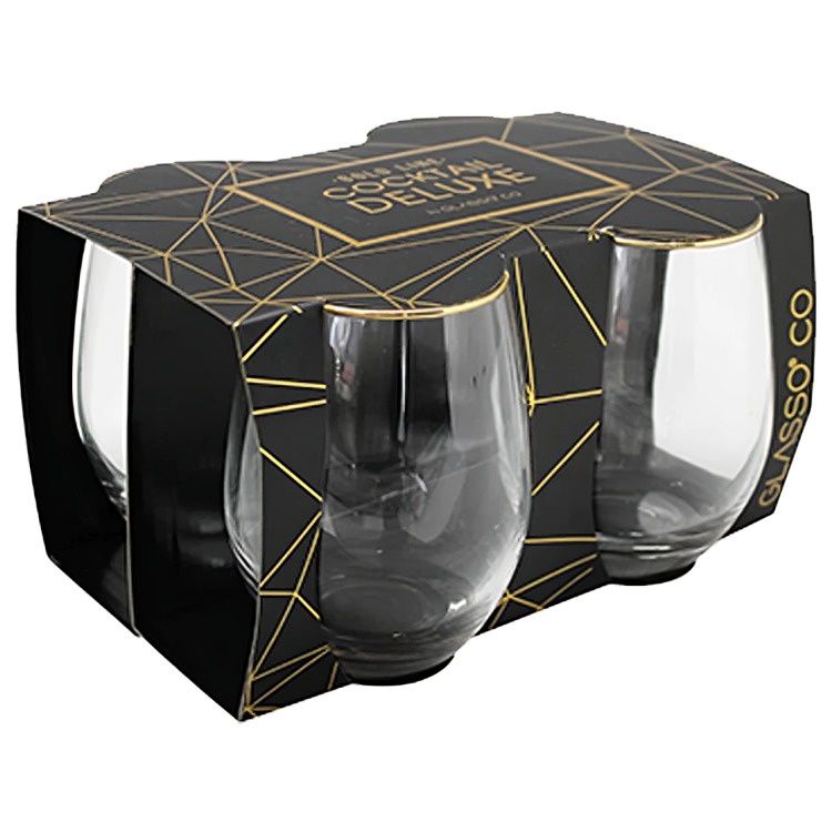 Set de vasos Cocktail 4 unidades de vidrio