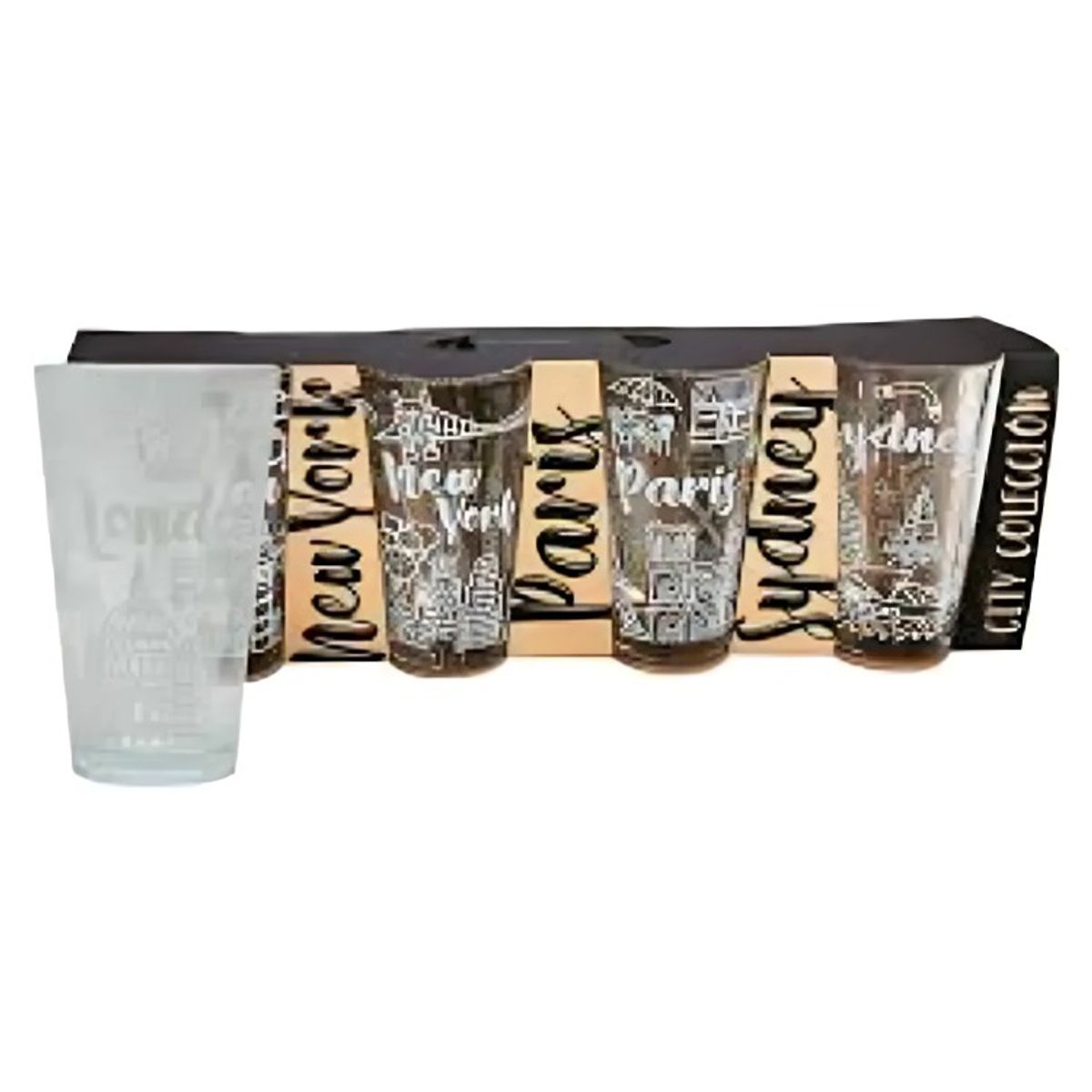 GLASSO - SET 4 VASOS CITY COLLECTION GLASSO