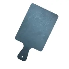 GENERICO - Tabla Cocktail Aperitivo Piedra Pizarra Mango Rectangular G