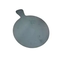 GENERICO - Tabla Cocktail Aperitivo Piedra Pizarra Mango Redonda Peq