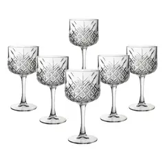GENERICO - SET 6 COPAS DE COCKTAIL 450 CC LINEA TIME TIMELESS TIPO PASABAHCE
