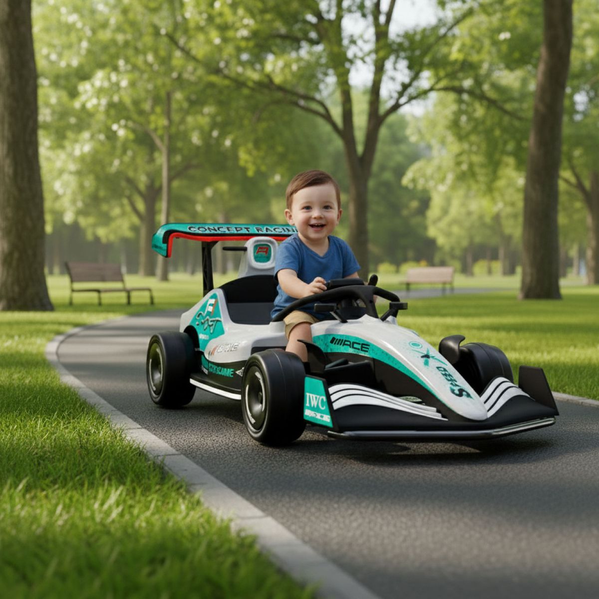 MUNDO ONLINE - Auto Eléctrico Infantil Tipo Fórmula 1 Ferrari